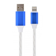 Кабель Cablexpert CC-USB-8PLED-1M, USB 2.0 А-тато/Lightning, 1.0 м