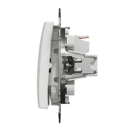 Выключатель одноклавишный Schneider Electric Sedna Design, белый, SDD111101