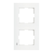 Рамка двойная вертикальная VIKO KARRE, 90960221, белая