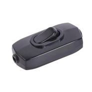 Вимикач VIOLUX навісний на бра, 6А, 250В, чорний, 940810