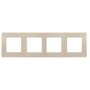 Рамка 4 поста Legrand Etika, 672514, слоновая кость