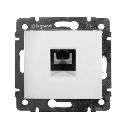 Розетка телефонная 1xRJ11-4 контакта LEGRAND Valena, 774438, белый - 1