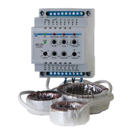 Универсальный блок защиты асинхронных электродвигателей Новатек-Электро УБЗ-301 ток 63-630А - 1