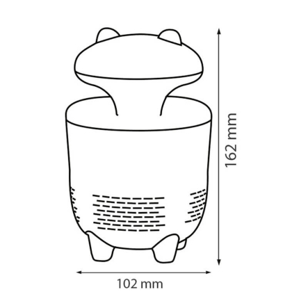 Антимоскитная USB-лампа Horoz Electric HUNTER LED 3W, ловушка для комаров, 118-001-0003-010 - 5