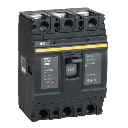 Автоматический выключатель IEK ВА88-40, 3P, 400A, 35kА, MASTER, SVA50-3-0400-02 - 1