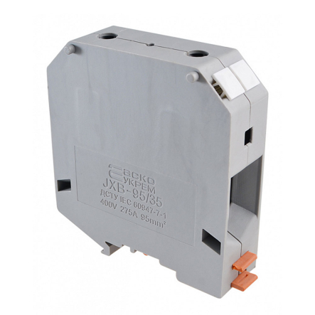 Клеммник винтовой JXB-95х35 серый, АСКО-УКРЕМ, A0130010009