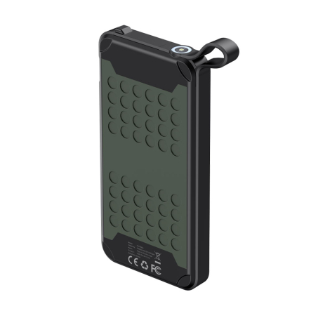 Повербанк (УМБ) HAVIT FS214, 10000 мАч, IP67, Green