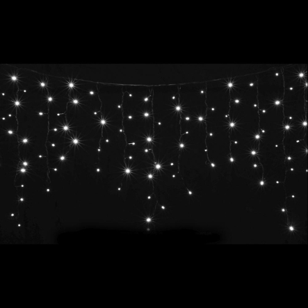 Гирлянда внешняя DELUX, ICICLE, 120LED, 2х0,9м, белая/черная, IP44 - 1