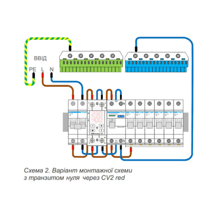 Реле напряжения ZUBR CV2-63 red, с контролем тока, однофазное в Электропроводке | ☎ (050) 322-39-54
