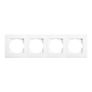 Рамка четверная горизонтальная VIKO LINNERA, 90480004, белая