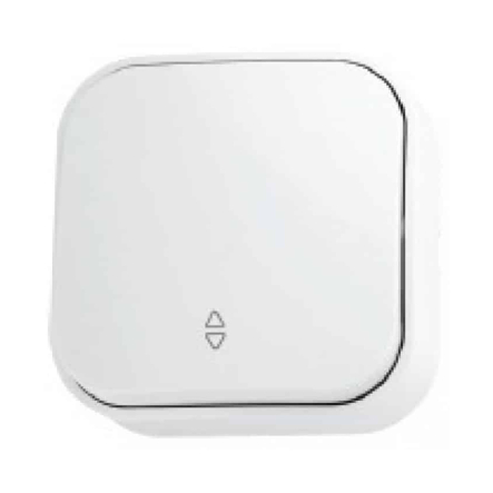 Выключатель проходной 1-клавишный HOROZ, белый, EVA, 112-001-0002-010 - 1