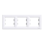 Рамка 3-постовая, горизонтальная, Schneider Electric ASFORA, белая, ЕРН5800321