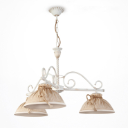 Люстра N&amp;B Light "Кантрі" 20733, 3хЕ27, D 770 мм, H 730/570 мм, білий/золото/патина