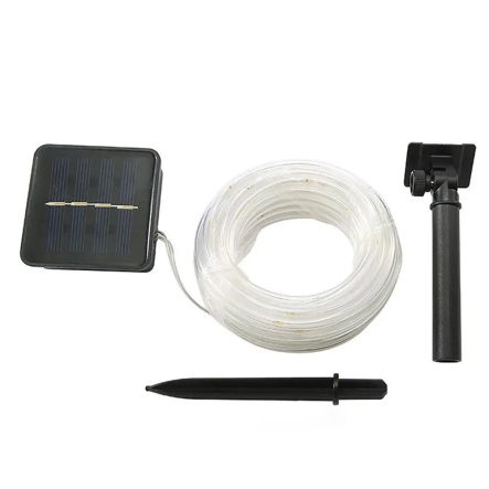 Гирлянда LED на солнечной батарее 7м, 50 LED, IP65, холодный белый
