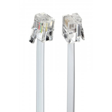 Телефонный кабель Cablexpert TC6P4C-5M, 6P4C, 5 м