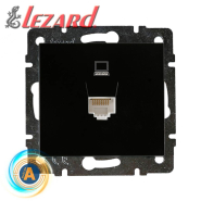 Розетка Lezard RAIN 703-4288-139, RJ45, комп'ютерна, антрацит