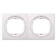 Рамка двухместная горизонтальная Aling-Conel EON, E6701.00, белая