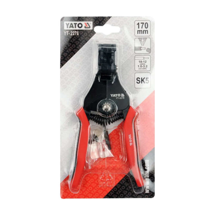 Стриппер YATO YT-2278, автоматический съемник изоляции, 0,2 - 6,0 кв.мм, + обжимка