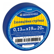 Изолента 0,13мм х 19мм 20м, синяя, АСКО-УКРЕМ, A0150020041