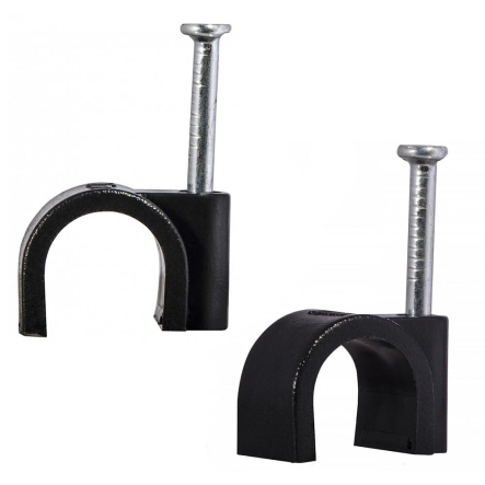 Скоба круглая CHR-10, АСКО-УКРЕМ, A0150030040, 10 мм, чёрная (100 в уп.) - 1