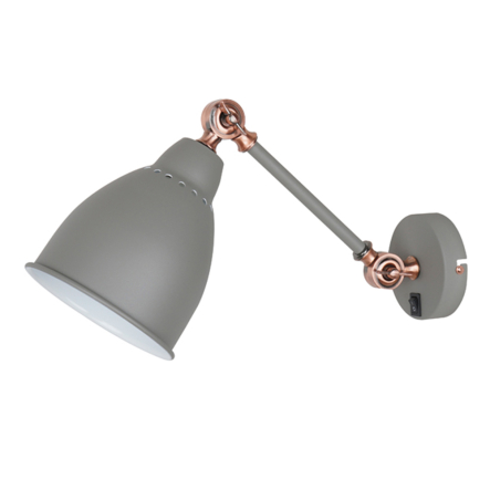 Бра LAGUNA Lighting 95041-01 1х E27, 40W, матова сіра - 1