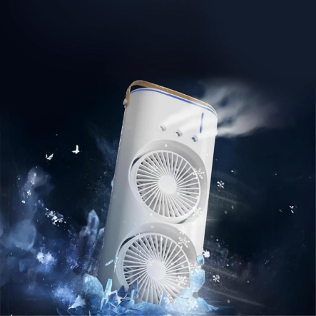 Вентилятор настольный 10W с увлажнением и подсветкой от USB Type-C, (37,5х14,5х9 см)
