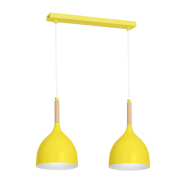 Підвіс LUMINEX NOLAN 9416, 2хE27 60W, 170х520х800мм, жовтий