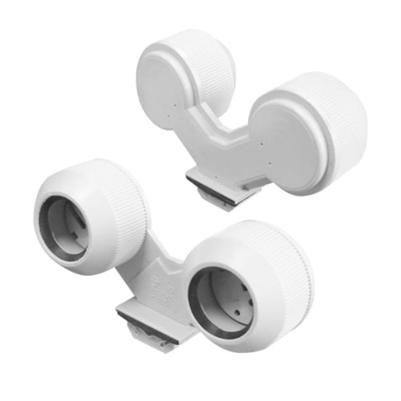 Лампотримач ELM Q-1602, G-13, IP54, подвійний, для ламп T8 - 1