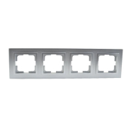 Рамка 4-а, Mono Electric, DESPINA, срібло, 102-210000-163