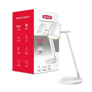 Настільна лампа LED MAXUS Desk Lamp 10W 3CCT WH FoldUp