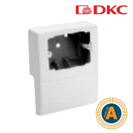 SBN3-4 Коробка под розетку для TBN п/р 83,5-108 на 53, 3-4 мод., цвет белый RAL9001, ДКС, 03421 - 1