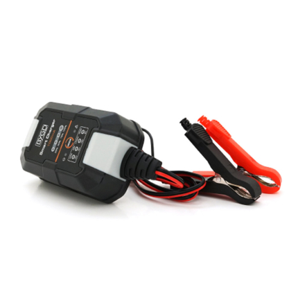 Зарядное устройство для аккумулятора MERLION-BYGD 6V/12V 1А, индикация, AC 220V-240V, DC, крокодилы - 1