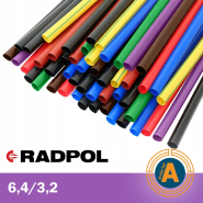 Трубка термоусадочная RADPOL, RCH1 6,4/3,2Х1-FIOL фиолетовый