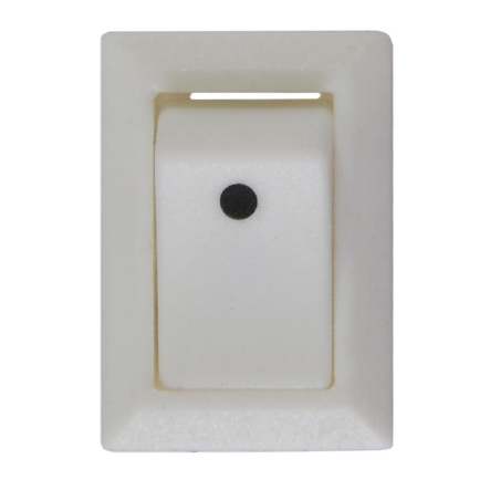 Переключатель 1 клав. белый, KCD5-101 WH/WH, АСКО-УКРЕМ A0140040130 - 2