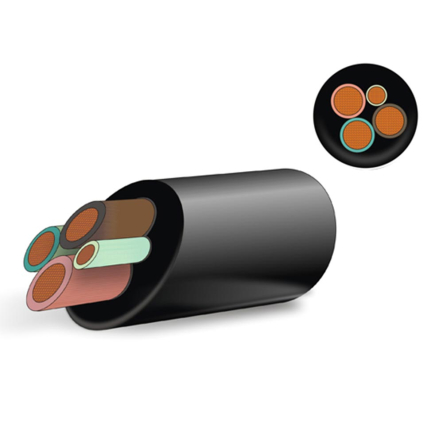 Кабель силовий КГ 3х95+1х35 кв.мм, гнучкий, у гумовій оболонці - 2