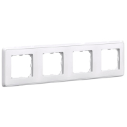 Рамка 4 поста Legrand Cariva, 773654, белая
