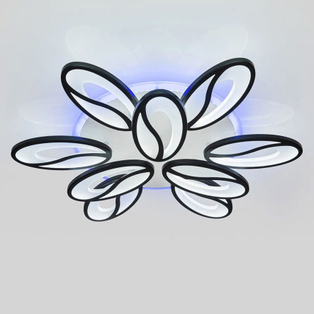 Люстра LED VATAN light 1129/6+3 черная - 1