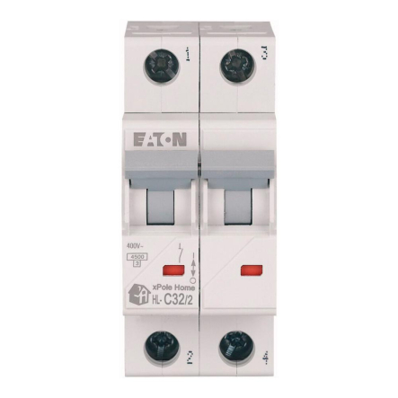 Автоматический выключатель EATON HL-C32/2, 2P, 32А, С 4,5kA, 194774