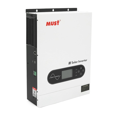 Гибридный солнечный инвертор 3600Вт, 24В, ток зарадя до 60A, 170-280 В, MPPT – 100А, DC 30-320В, MUST PV18-3624ECO - 1