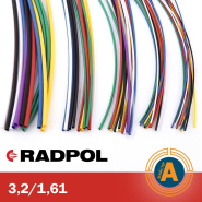 Трубка термоусадочная RADPOL, RCH1 3,2/1,6Х1-К красная