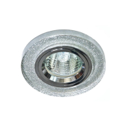 Світильник точковий Feron 8060-2, MR16, GU5.3, 50W, мерехтливе срібло/срібло