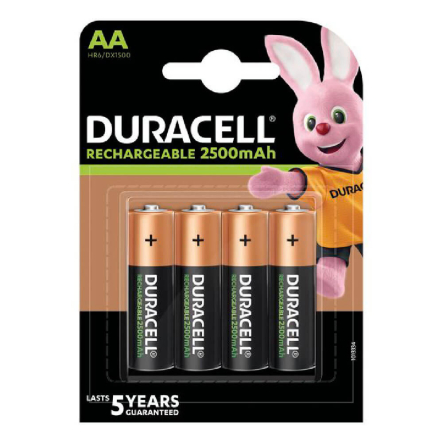 Аккумулятор Duracell HR6 (AA) 2500 mAh 4шт/ цена за блистер 4шт!!!! Поштучно не продаем!!! 5007308 - 1