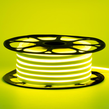Светодиодный неон желтый лимонный 12V smd2835 120LED/м 11W/м IP65 6х12мм AVT-NEON - 1