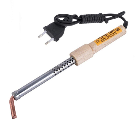 Паяльник 150Вт 220В, с деревянной ручкой, медным жалом - 1