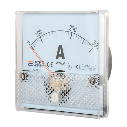 Амперметр АСКО-УКРЕМ АС 300/5А 80х80, А-80, A0190010052