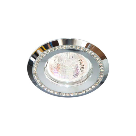Светильник точечный Feron DL103-C, MR-16, G5.3, 50W, прозрачный хром, 4402 - 1