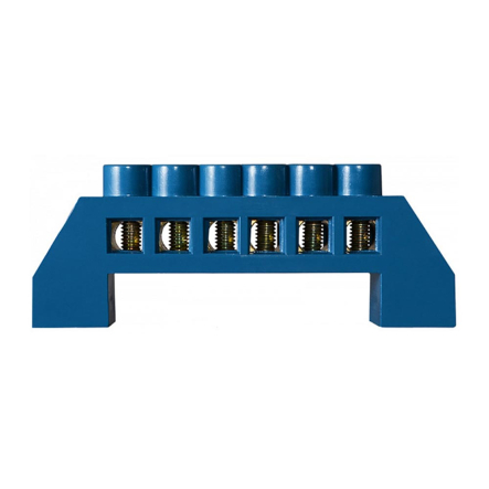 Нулевая шина в пластиковом корпусе АСКО-УКРЕМ ВС-6А 6*9мм, 6 отверстий, A0150120059 - 1