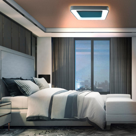 Светильник LED накладной VIDEX EDGE-SC-72W-BLACK 2700K-6000K квадрат 450х450х80мм