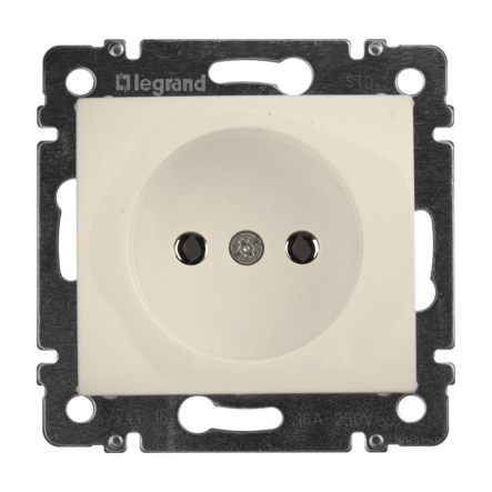 Розетка 2Р 16А Legrand Cariva, 773716, слоновая кость - 1