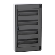 Щит накладний пластиковий SCHNEIDER PrismaSeT XS LVSXR418, 72 модуля, IP40, димчасті двері, 4ряди/18М